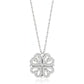 Crystal Clover Heart Magnetic Necklace 925 Sterling Silver