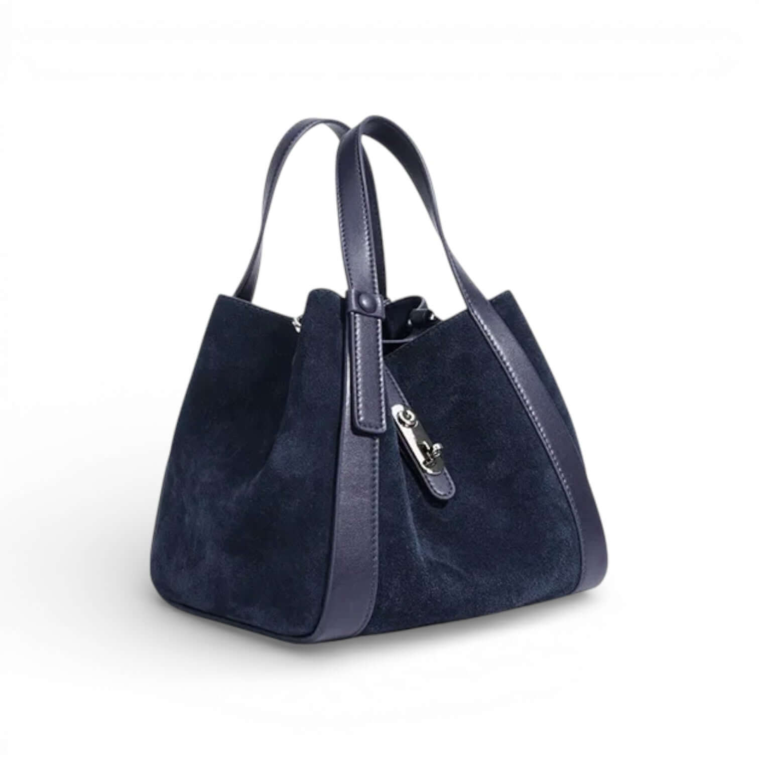 Women's Bucket Bags Suede Genuine Leather