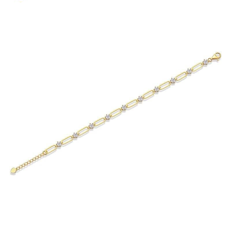 Bracciale con diamante moissanite