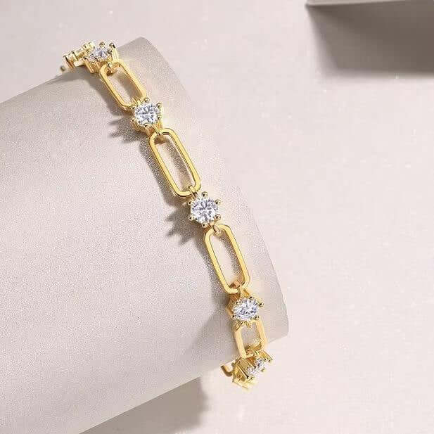 Bracciale con diamante moissanite