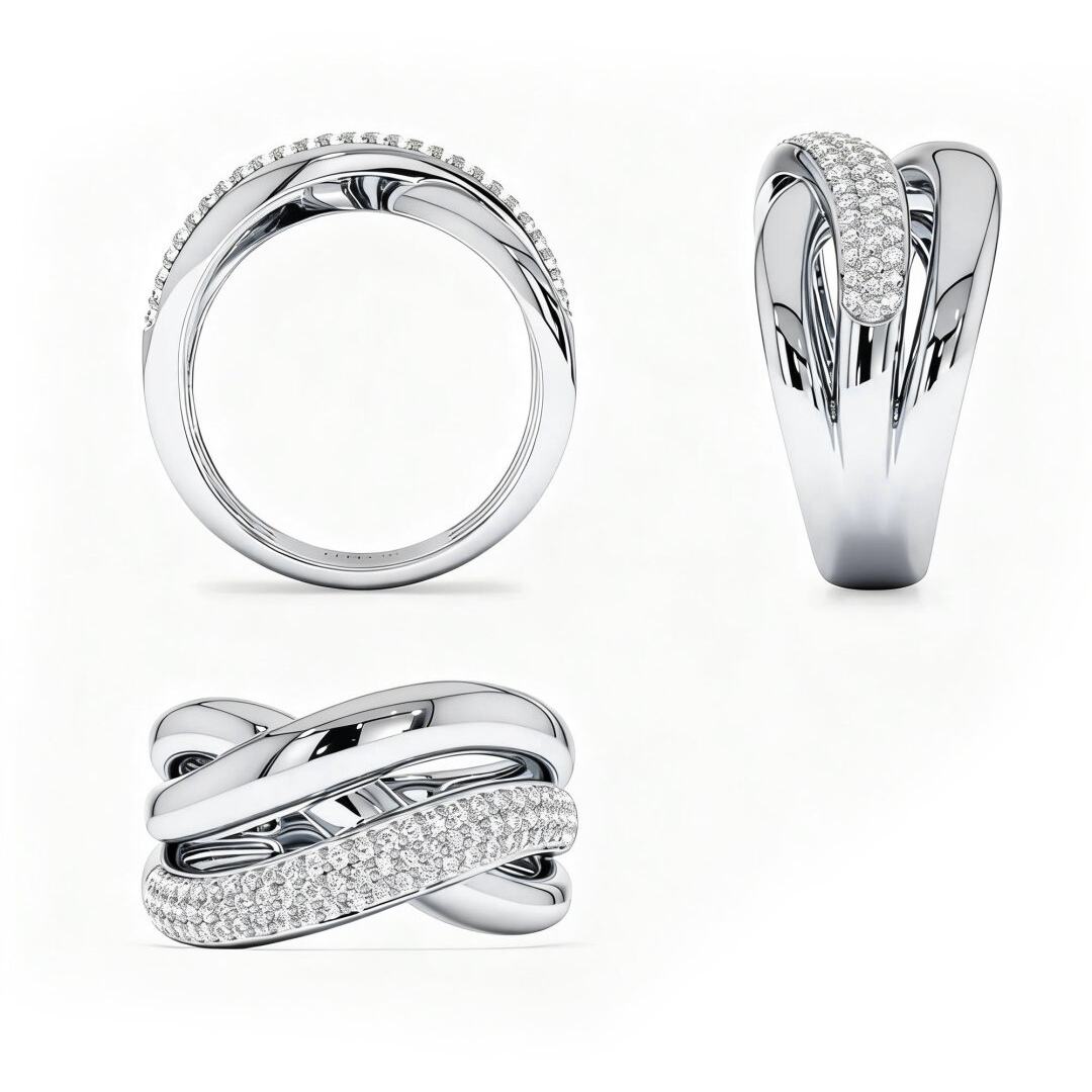 Anello con Tripla Intrecciazione