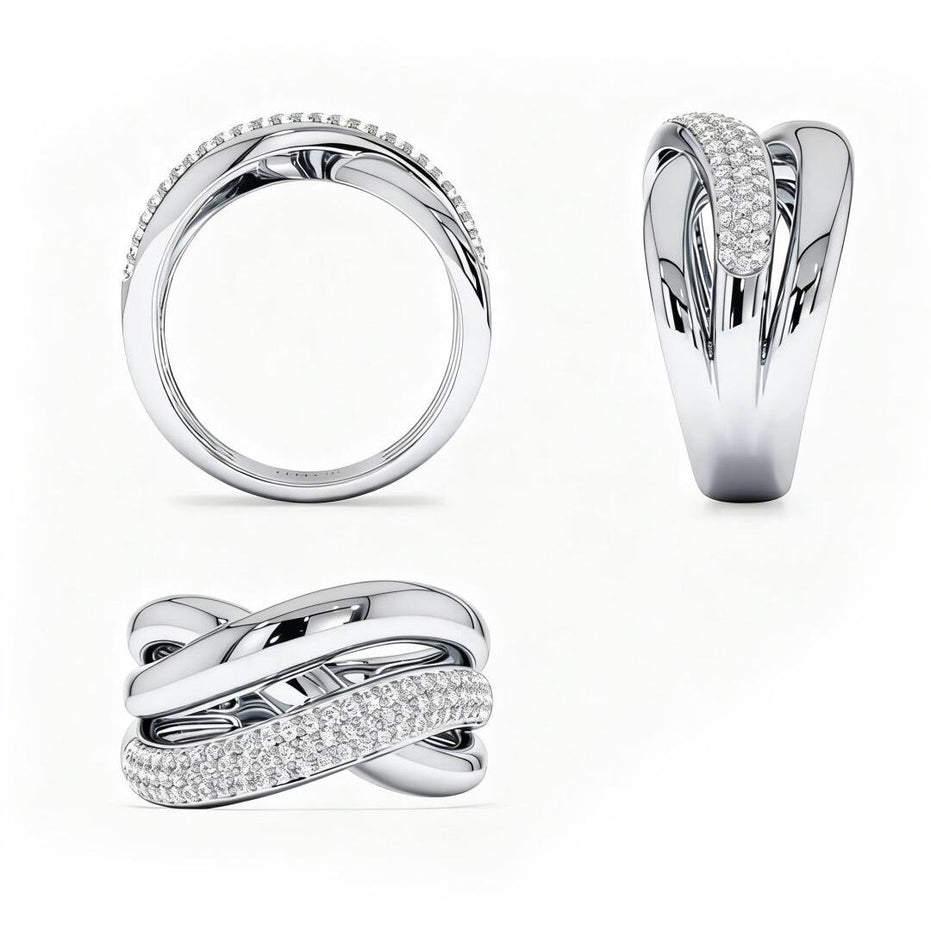 Anello con Tripla Intrecciazione