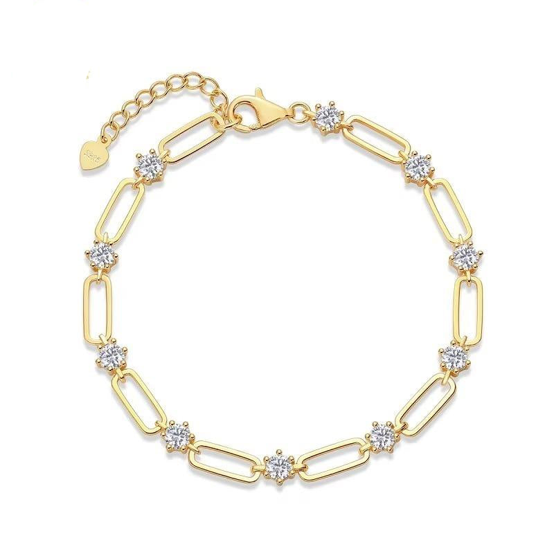 Bracciale con diamante moissanite