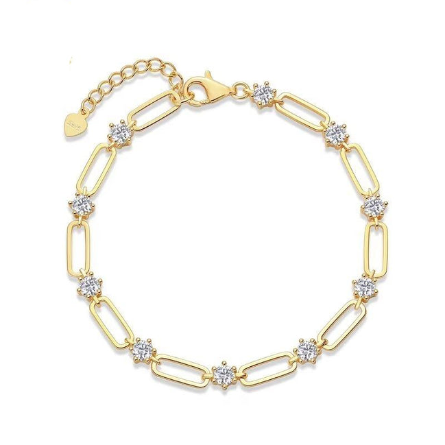 Bracciale con diamante moissanite