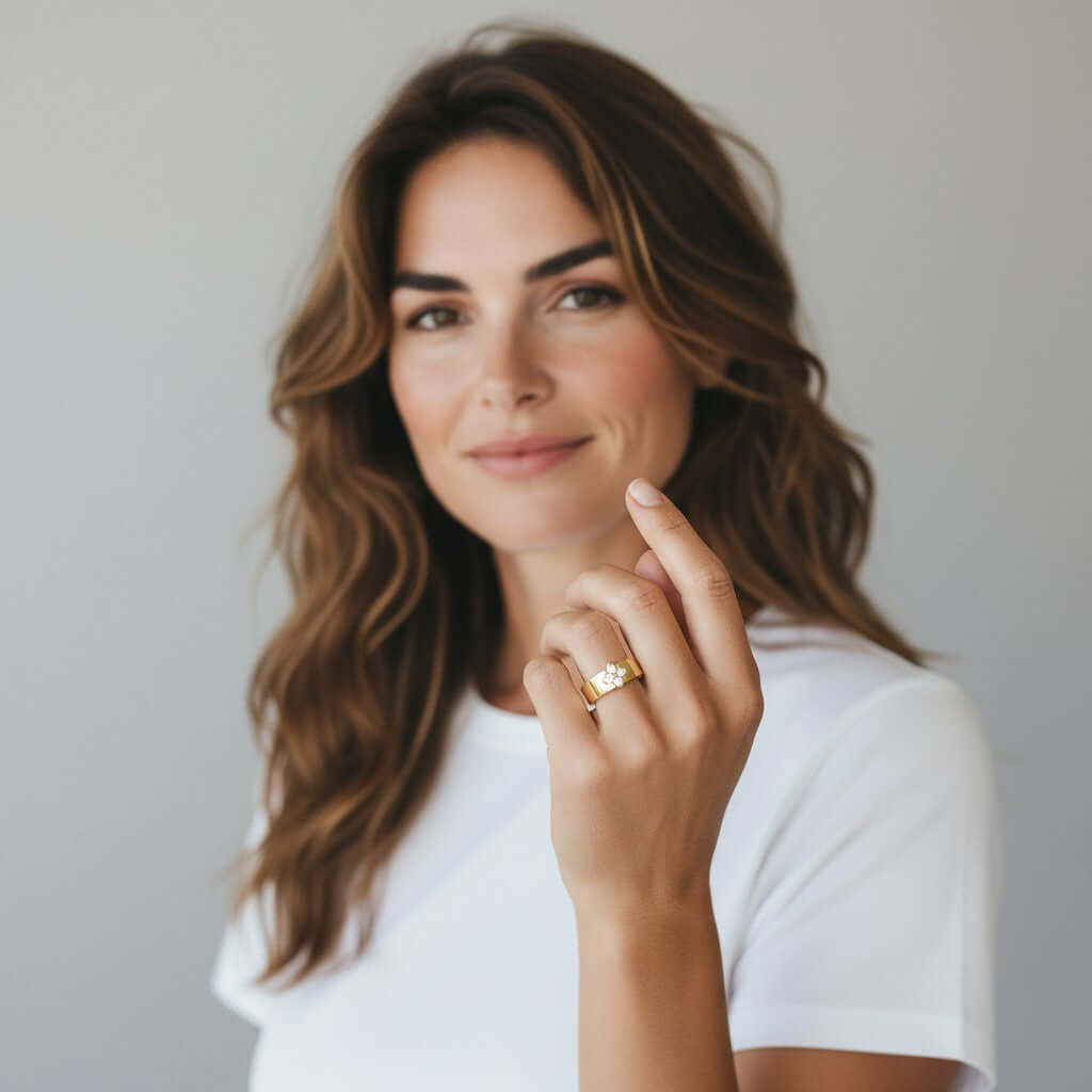 Moissanite Ring – 925 Sterling Silver